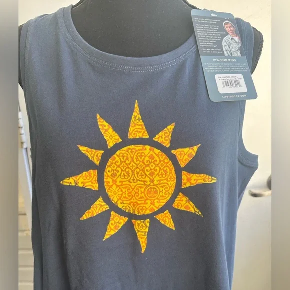 Life‎ is Good NEW WITH TAGS Ancient Sun Crusher Tank large - Picture 3 of 9